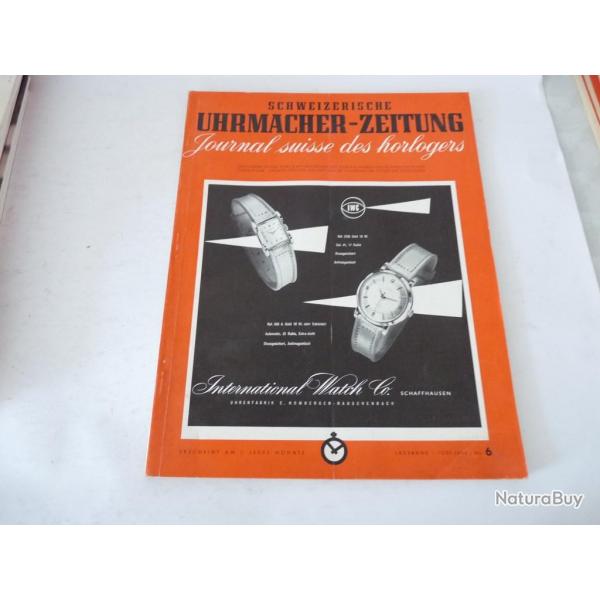Journal Suisse des Horlogers Schweizerische Uhrmacher Zeitung  N6 1954