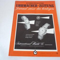 Journal Suisse des Horlogers Schweizerische Uhrmacher Zeitung N°12 1953