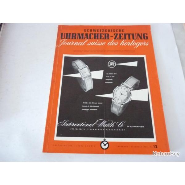 Journal Suisse des Horlogers Schweizerische Uhrmacher Zeitung  N12 1953