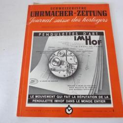 Journal Suisse des Horlogers Schweizerische Uhrmacher Zeitung  N°1 1954