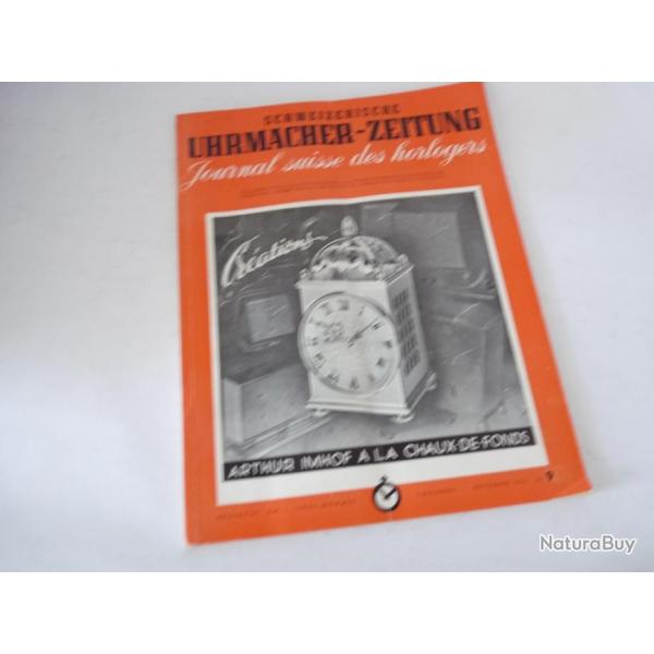 Journal Suisse des Horlogers Schweizerische Uhrmacher Zeitung N9 1955