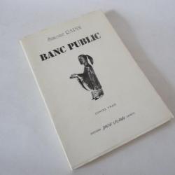 Livre  Banc Public  Simone Rapin 1986