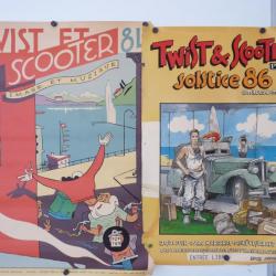 Affiches ( 2 ) " Twist et Scooter " 1984-86