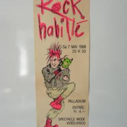 Affiche Rock Habillé Palladium 1988