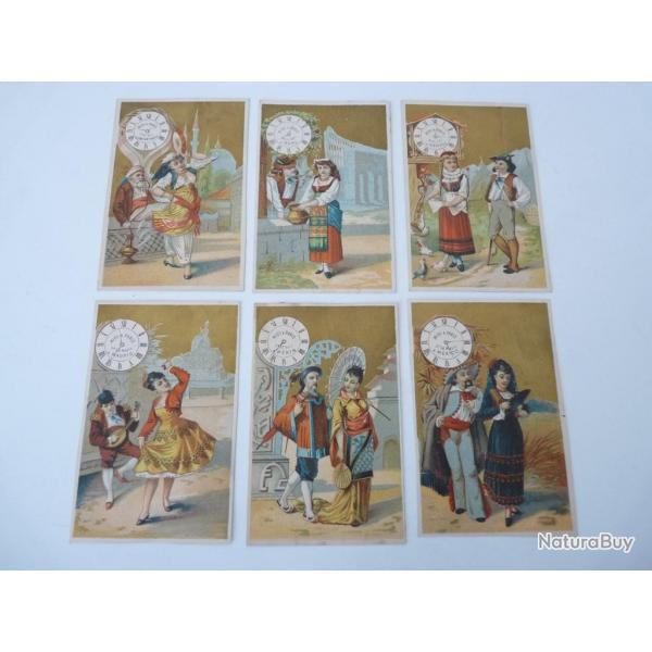 Chromos (6)  Horlogerie  Midi  Paris