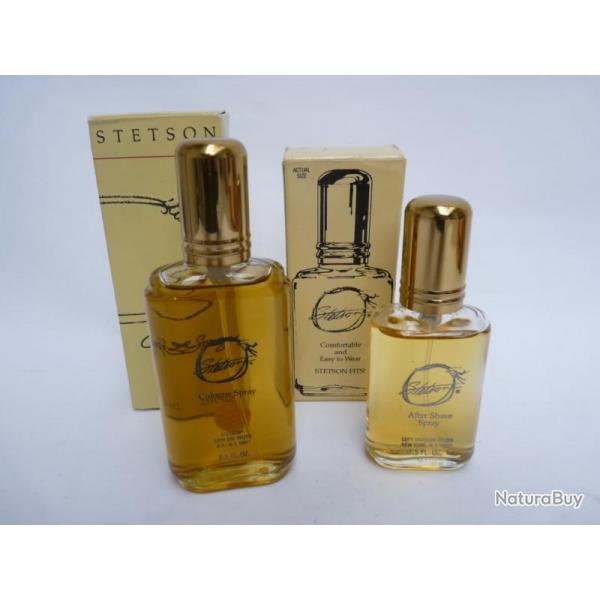 Flacons (2) eau de cologne + after shave STETSON