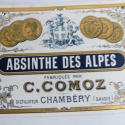 Étiquette absinthe Chambéry