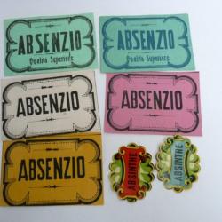 Etiquette absinthe bistrot alcool