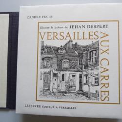 Poème Versailles aux carrés DESPERT Gravures FUCHS 1983