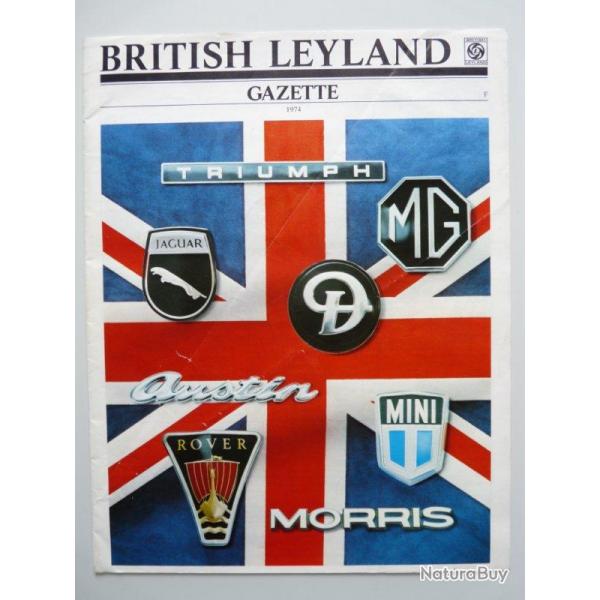 Revue Auto Gazette British Leyland 1974 MG Jaguar