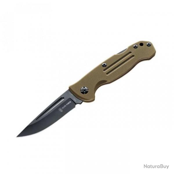 Couteau pliant ELITE FORCE coyote brown EF167