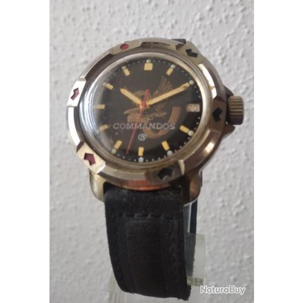 VOSTOK COMMANDOS MONTRE MCANIQUE DATEUR FABRIQUE EN RUSSIE