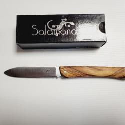 COUTEAU SALAMANDRA OLIVIER lame 10.5cm INOX