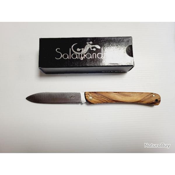 COUTEAU SALAMANDRA OLIVIER lame 10.5cm INOX