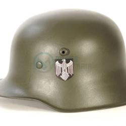 Casque Stahlhelm M18 Wehrmacht Heer FELDGRAU Réplique polyester WW2