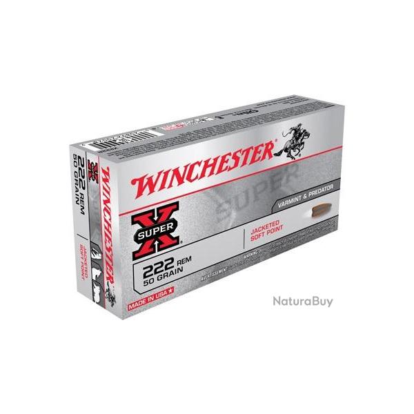 Winchester .222 Rem. Power-Point 50 gr Bote de 20