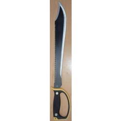 Machette type épée jaune et noire de 60 cm robuste