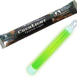 Bâton lumineux ChemLight® 15 cm - 12 heures vert