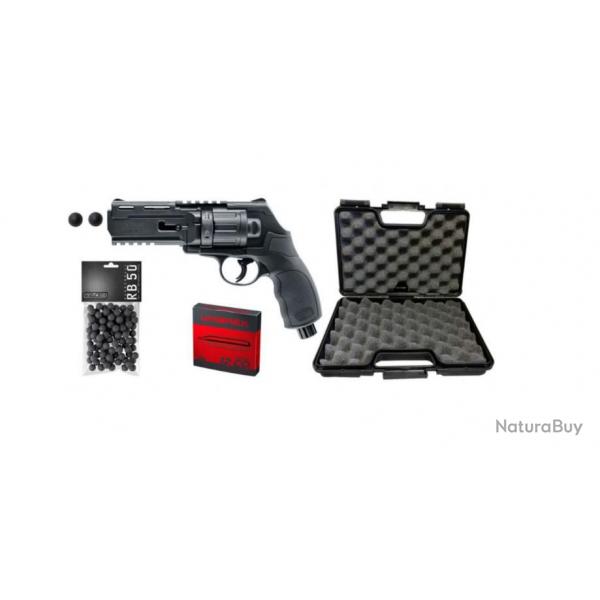 Pack revolver Umarex T4E HDR50 prt  tirer +Billes 11 joules  CO2