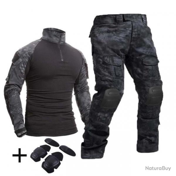 Combinaison Tactique Uniforme Militaire Combinaisons Camouflage Chasse Pantalons Ensemble