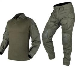 Combinaison Tactique Uniforme Militaire Combinaisons Camouflage Chasse Pantalons Ensemble vert