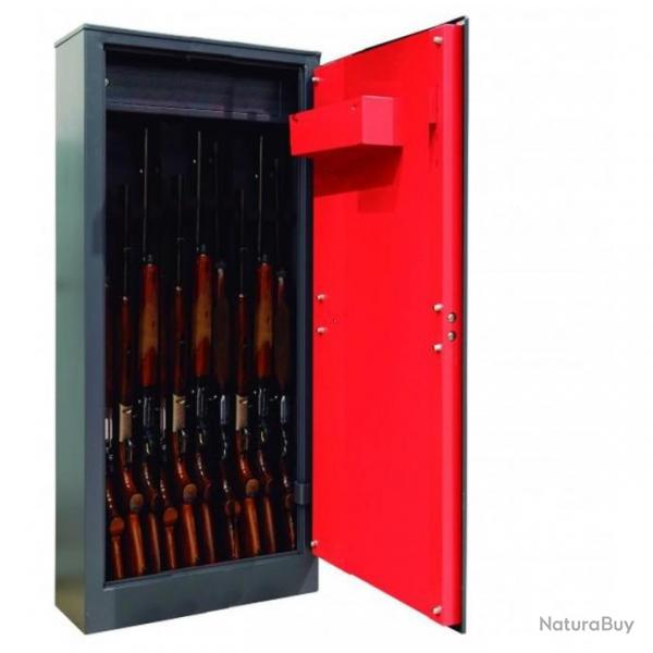 Coffre-fort Target 10 armes + tagres modulables armoire fusil de Chasse Arregui