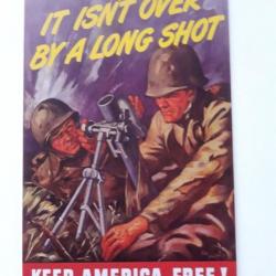 PLAQUE METAL WWII "IT ISN'T OVER BY A LONG SHOT"
