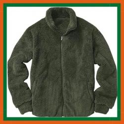 Veste polaire zippée - Vert - Automne hiver - Livraison gratuite