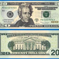 Usa 20 Dollars 2017 A Neuf Mint New York B2 Jackson Billet Etats Unis Dollar