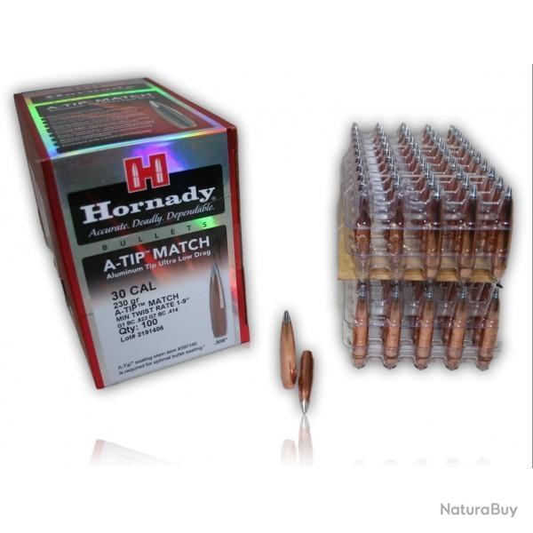 100 Ogives HORNADY A TIP MATCH CAL.30 230 Grains