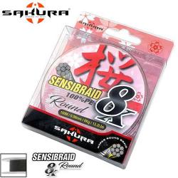 DESTOCKAGE ! Ligne Tresse Sakura Sensibraid 8 Green 150m  0.08mm 6kg