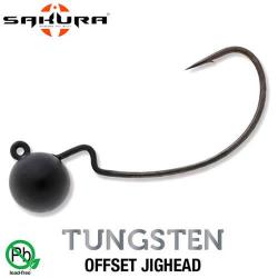 Tête Plombée Tungsten Offset Sakura Jighead 2.7g