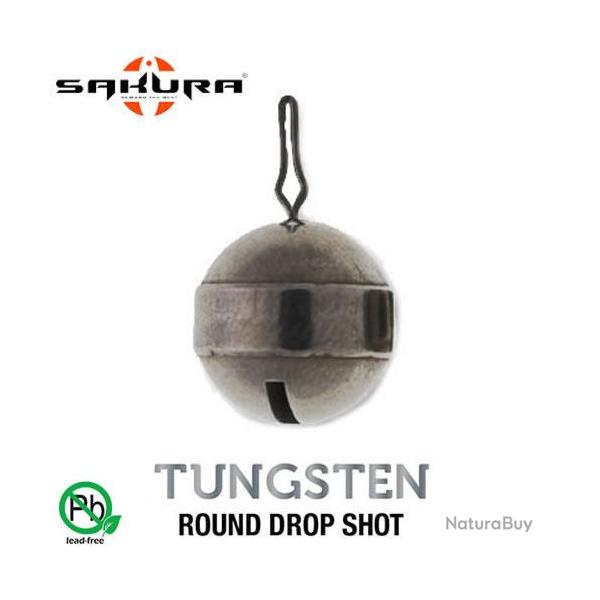 DESTOCKAGE ! Plomb Tungsten Round Sakura Drop Shot 7g