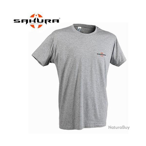 DESTOCKAGE T shirt Sakura Logo Grey