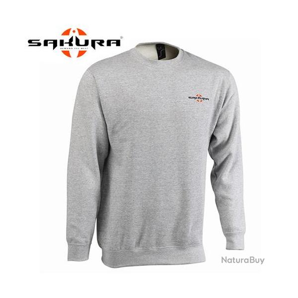 Sweat Shirt Sakura Logo Grey