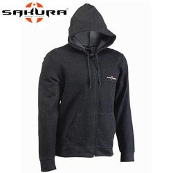 Veste à capuche Hoodie Zip Sakura Logo Grey