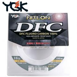 Bas de Ligne Fluorocarbone Nitlon DFC YGK 0.305mm 12lb 100m