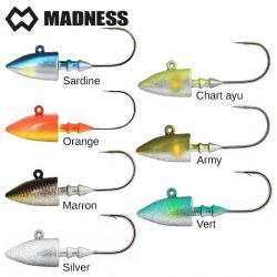 Tête Plombée Bakuree Head 12g 2/0 Madness Sardine