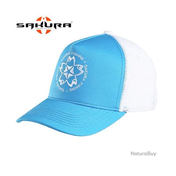 Casquette Sakura Trucker Light Blue White