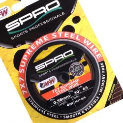 DESTOCKAGE ! Bas de Ligne Acier Super Steel Spro AFW Wire 4m  0.28mm