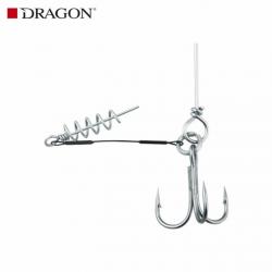 Monture Hameçon Avançon Dragon Surfstrand 1X7 25KG +1 Triple + VIS n° 1/0