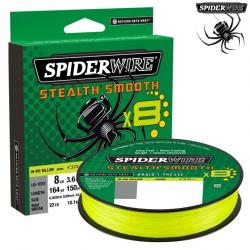 Ligne Tresse Stealth Smooth 8 Hi Vis Yellow Spiderwire 0.13mm 12.7kg