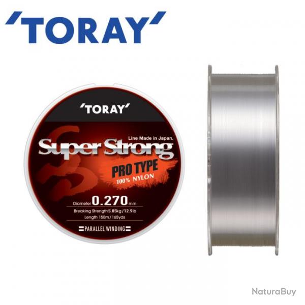 Ligne Nylon Toray Super Strong 100% 150m Transparent 0.24mm