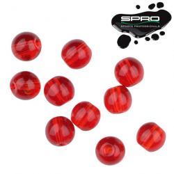 Perles RND Glass Beads Spro Red Ruby 4mm