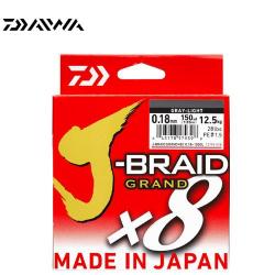 Ligne Tresse Daiwa J-Braid Grand 135m Chartreuse