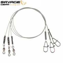 Bas de Ligne Acier Carbon49 Trace Savage Gear 3PCS