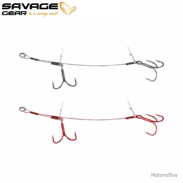 Monture Hameon Triple Carbon49 Savage Gear Double Stinger 2pcs #1