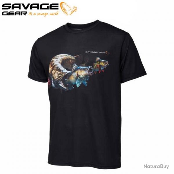 T Shirt Savage Gear Cannibal Tee Black