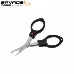 DESTOCKAGE ! Ciseaux Savage Gear Magic Folding Scissors 9.5CM