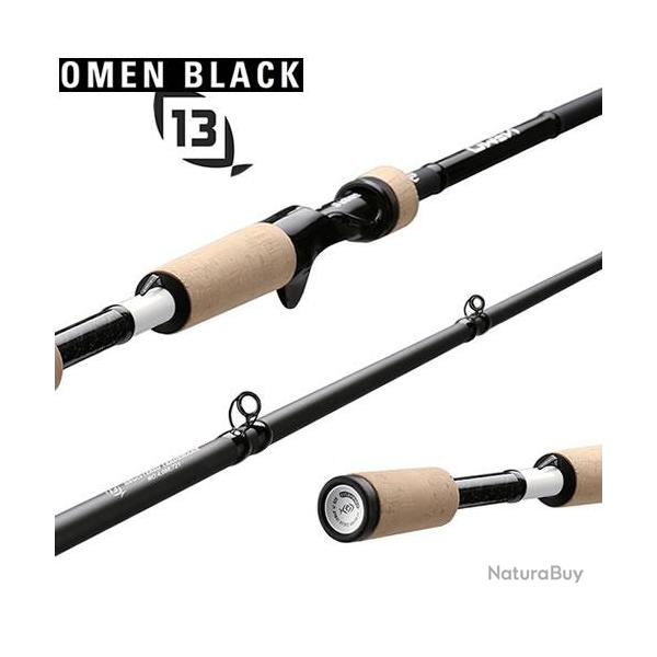 DESTOCKAGE ! Canne 13 Fishing Omen Black Cast 74H 2.24m 20-80g 1+1